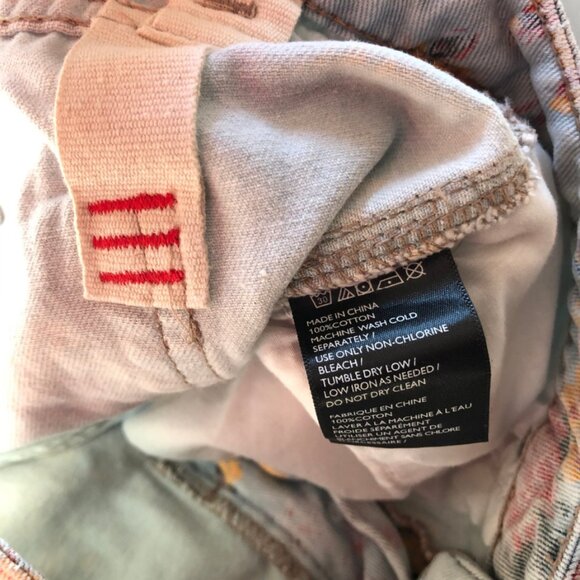 Pastel Floral Denim Mini Skirt Size M - Picture 11 of 11